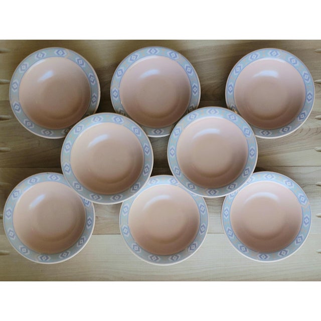 Vintage Southwest Stoneware Cereal Bowls - Set of 8 by Treasure Craft For Sale - Image 4 of 9