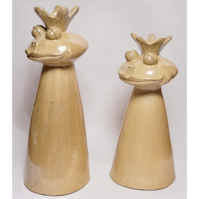 Vintage King Frog Garden Statues - Set of 2 For Sale In Miami - Image 6 of 12