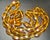 Glass 1930s Golden Yellow Amber Bohemian Czech Glass Beaded Necklace For Sale - Image 7 of 9
