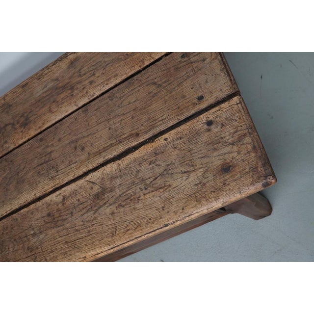 Antique Spanish Farmhouse Rustic Chestnut Coffee Table For Sale - Image 10 of 18