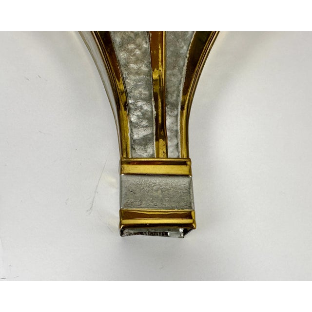 Gold Vintage Wall Lights by Henri Fernandez for Honoré, France, 1970s, Set of 2 For Sale - Image 8 of 9