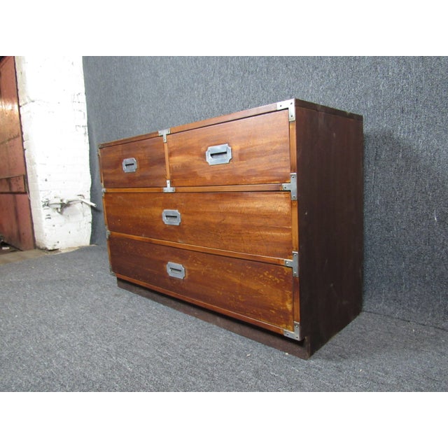 Bernhardt Campaign Style Chest of Drawers by Bernhardt For Sale - Image 4 of 13