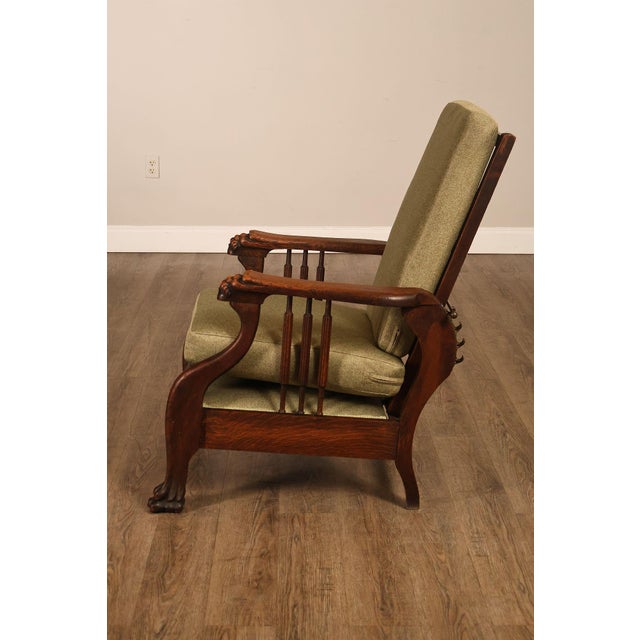 Antique Victorian Oak Morris Reclining Chair For Sale - Image 17 of 18