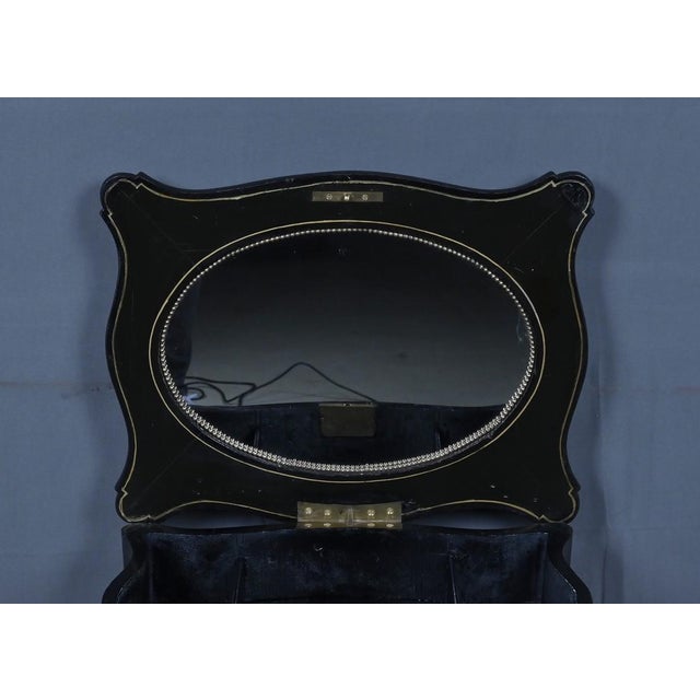 Wood Napoleon III Painted Wooden Worktable, Mid-19th Century For Sale - Image 7 of 18