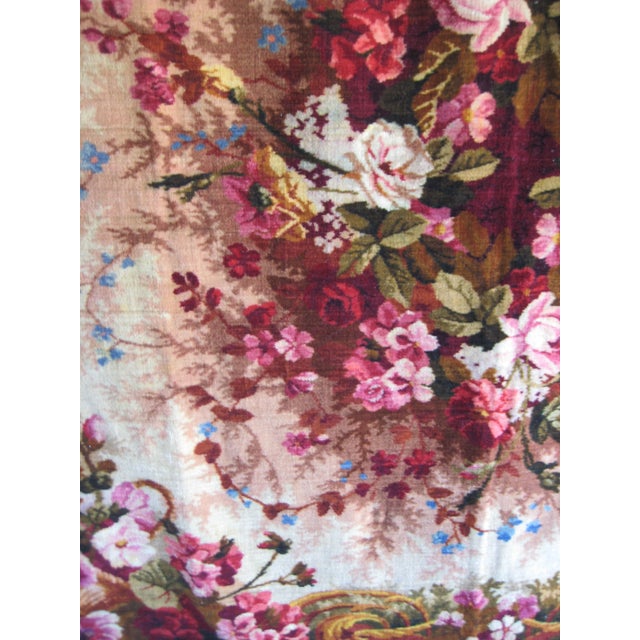 Late 19th Century French Napoleon III Velvet Tablecloth For Sale - Image 9 of 12