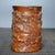 Chinese Vintage Chinese Boxwood Carved "Eight Horses" Brush Pot - 333g For Sale - Image 3 of 9