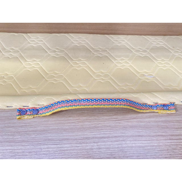 Mid-Century Upholstered Folding Sofa, Central Europe, 1970s For Sale - Image 14 of 18