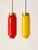 Mid-Century Modern Red Pendant Light attributed to Vetreria Vistosi Murano, 1960s For Sale - Image 3 of 15