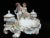 Sitzendorf Porcelain Cherub Putti Figural Inkwell Centerpiece Figurine & Inserts For Sale - Image 4 of 13