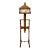 Mid 20th Century Traditional Oak Adjustable Vanity Mirror Valet Stand For Sale