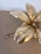 9 x 7.6 x 4.25 inches 22.9 x 19.3 x 10.8 cm Weight 815 g Stunning vintage Italian gilt brass flower candle holder in the...