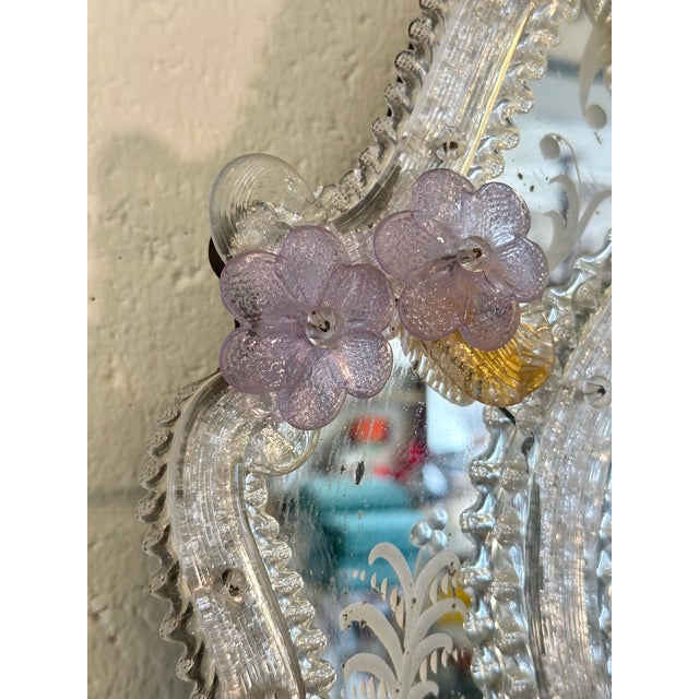 Large Murano Glass Mirror, 1960s For Sale - Image 9 of 16