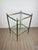 Mid-Century French Hollywood Regency Brass and Glass Side Table in the style of Maison Jansen, 1960s For Sale - Image 9 of 9