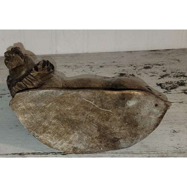 Stone Hand Carved Alabaster Lion For Sale - Image 7 of 7