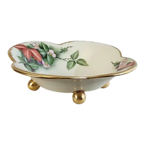 1930s Koenigszelt Silesia Footed Sweets Bowl