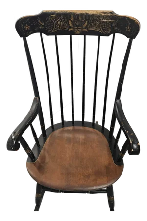 Vintage Ebonized Hitchock Rocking Chair