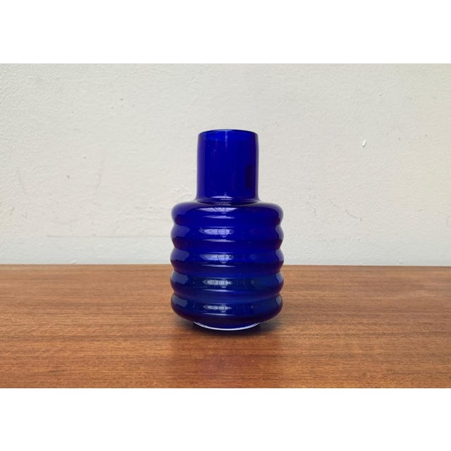 Mid-Century East German GDR Glass Vase from Veb Glaswerk Harz Derenburg, 1960s For Sale - Image 11 of 15