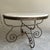 Hollywood Regency Scrolled Steel and Marble Round Dining Table For Sale - Image 9 of 11