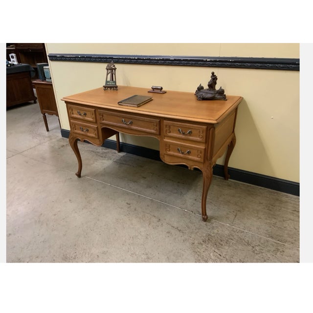 Vintage Louis XV Desk, 1950 For Sale - Image 9 of 11