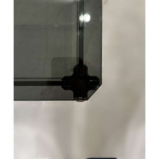 1970s Console Table in Chrome and Smoked Glass by George Ciancimino, 1970s For Sale - Image 5 of 8