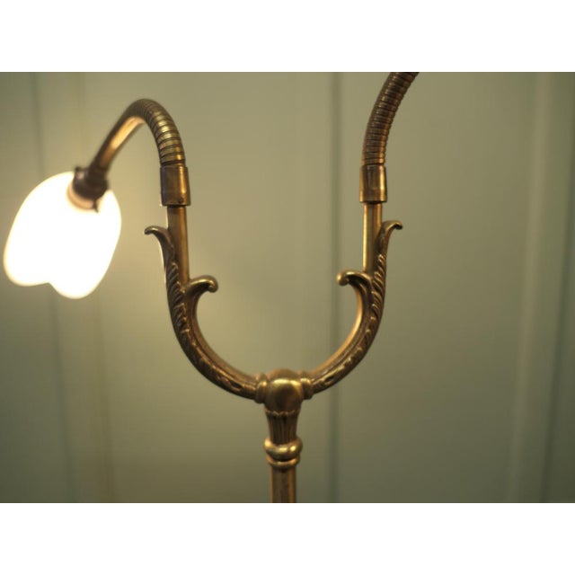 Metal Edwardian Adjustable Floor Standing, 1920 For Sale - Image 7 of 8