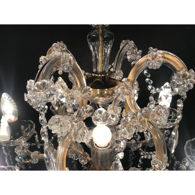 Maria Teresa Cut Crystal Chandelier, 1970s For Sale - Image 9 of 18