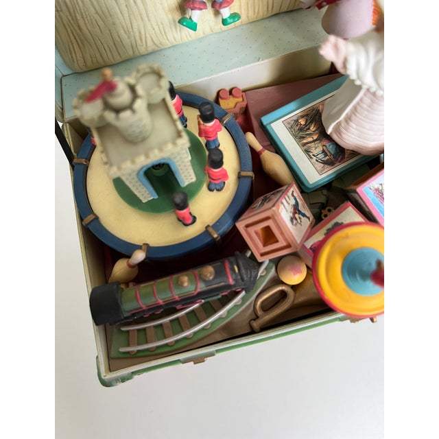 Vintage 1986 Enesco Music Box "Toy Symphony" Treasure Chest of Toys. Original Condition For Sale - Image 11 of 16