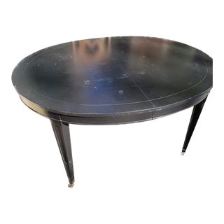 Late 20th Century Baker Furniture Black Dining Table For Sale