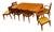 1950s Heywood Wakefield 13 Piece Dining Set- Original Finish- Dog Biscuit For Sale