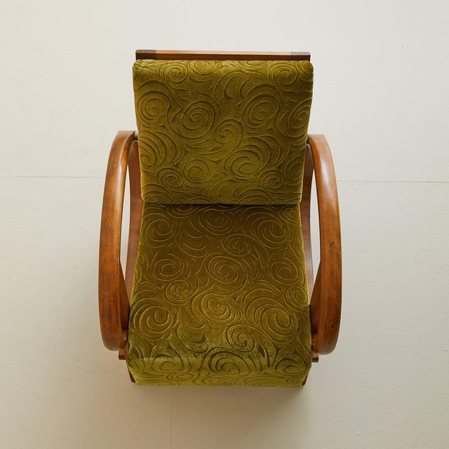 1920s Art Deco Bentwood Reclining Armchair Attirbuted to Pancota Vienna for Thonet, 1920s For Sale - Image 5 of 18