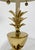 Metal Vintage Bombay Brass Pineapple Table Lamp W/ Tole Shade For Sale - Image 7 of 11