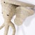 Wood Pair of Wicker Elephant Consoles For Sale - Image 7 of 9