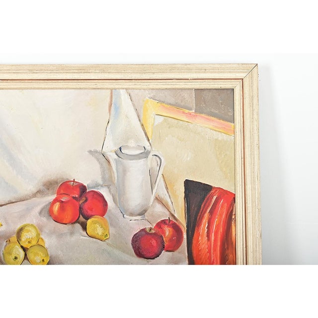 French Vintage Framed Still Life Painting For Sale - Image 11 of 14
