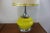 Metal Pair of 1970's Lamps Yellow Glass and Chrome For Sale - Image 7 of 11