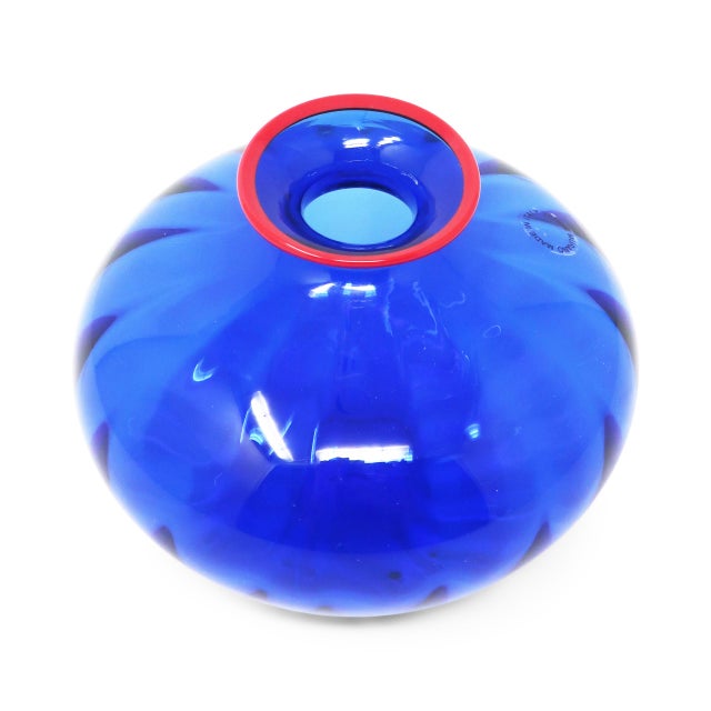 Venini Venini Murano Glass Vase For Sale - Image 4 of 8
