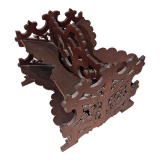 Walnut Stereo View Holder For Sale
