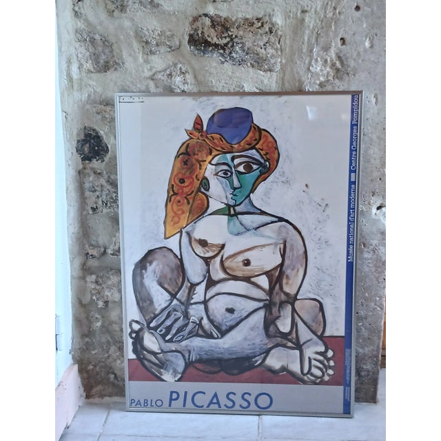 Poster of the Woman in a Turkish Cap after Pablo Picasso, Centre Pompidou Paris, 1987 For Sale - Image 4 of 4