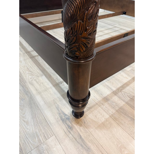 Attributed to Bernhardt Smithsonian Collection King Size Poster Bed For Sale - Image 9 of 12