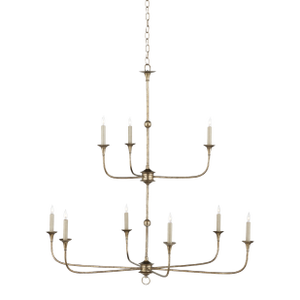 Currey & Company Nottaway Two-Tier Bronze Chandelier