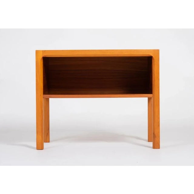 Mid-Century Modern Large Vintage Danish Nightstand in Teak, 1960s For Sale - Image 3 of 8