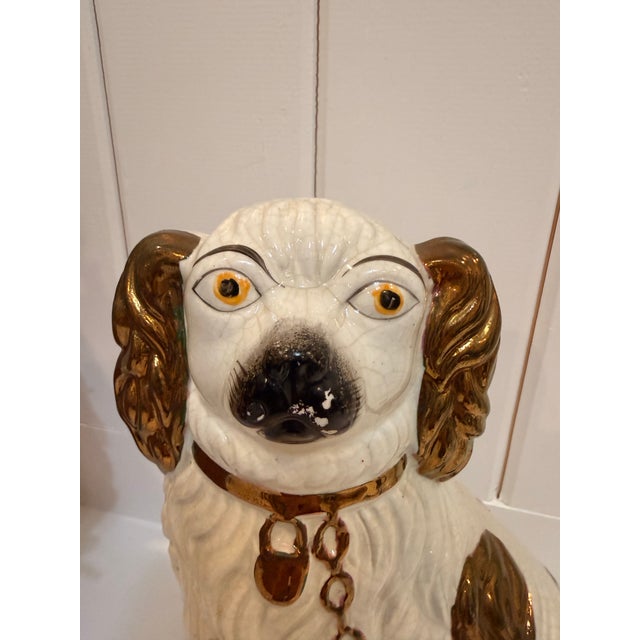 Bring a touch of classic British eccentric charm to your home with this authentic, 19th-century antique Staffordshire King...