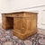 English Teak Desk with Brown Leather Top For Sale - Image 6 of 18