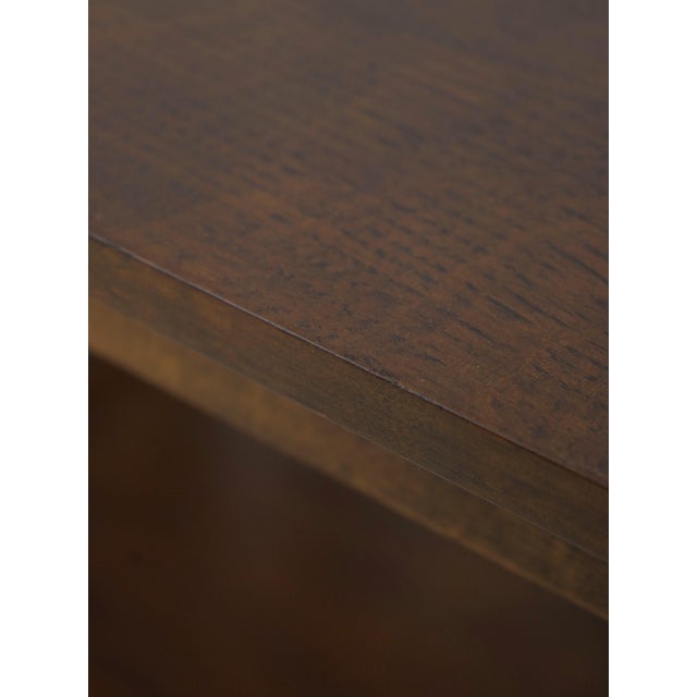 Wood Stickley Mission Oak Two-Tier Square Lamp Table For Sale - Image 7 of 14