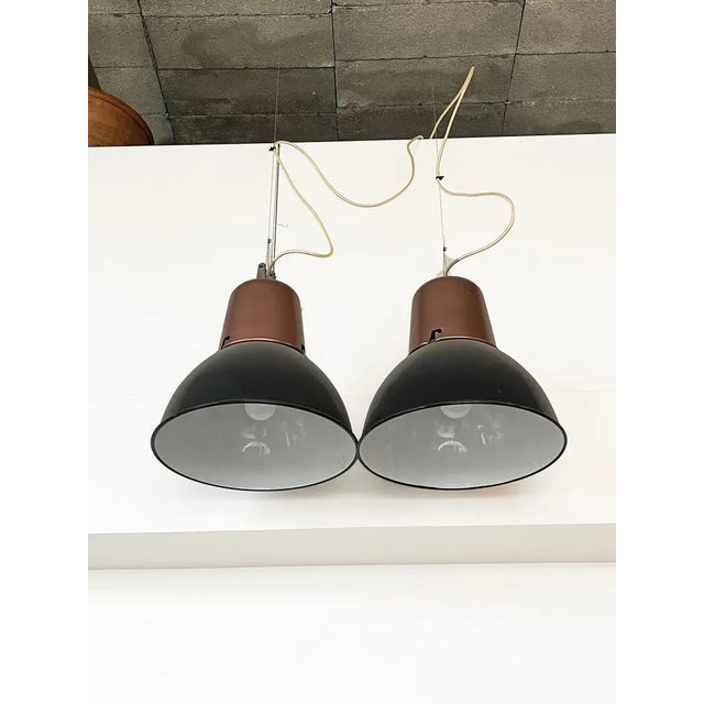 Black Industrial Pendant Lamp For Sale - Image 8 of 8