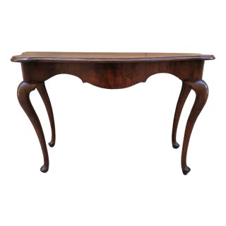 Venetian Walnut Console Table For Sale