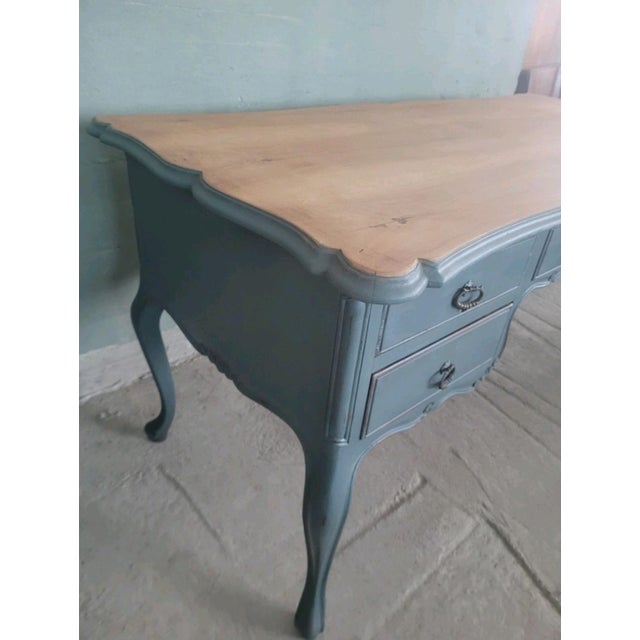 Louis XV Style Lacquered Desk, 1950s For Sale - Image 4 of 13