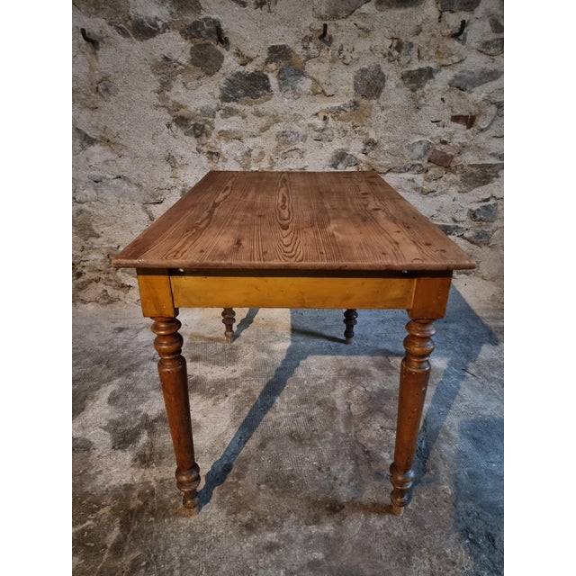 1920s Vintage French Farmhouse Table, 1930s For Sale - Image 5 of 13