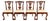 Baker Furniture Style Chippendale Carved Mahogany Dining Chairs, Set of Four For Sale