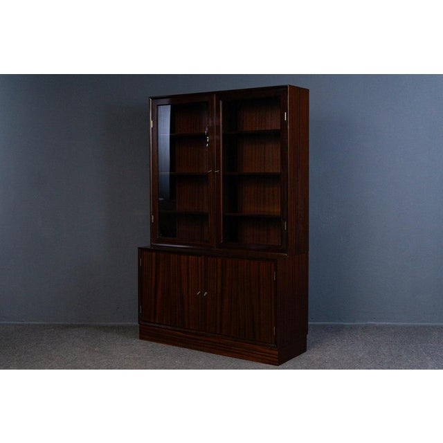 Brown Mid-Century Mahogany Display Bookcase For Sale - Image 8 of 14