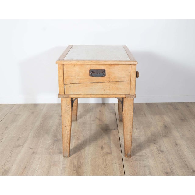 Early 20th Century Louis XVI Style Bedside Table with Marble Top For Sale - Image 4 of 9